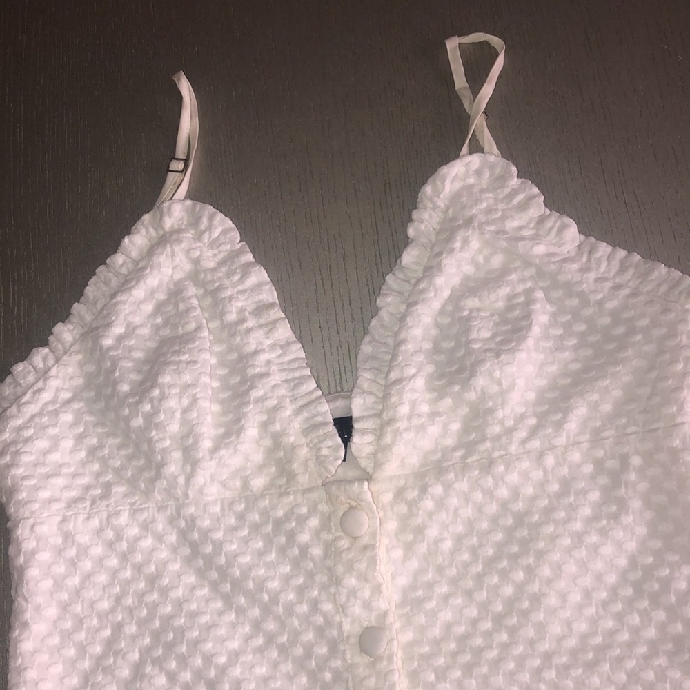 NBD White Textured Mini Dress Size M - Picture 5 of 14
